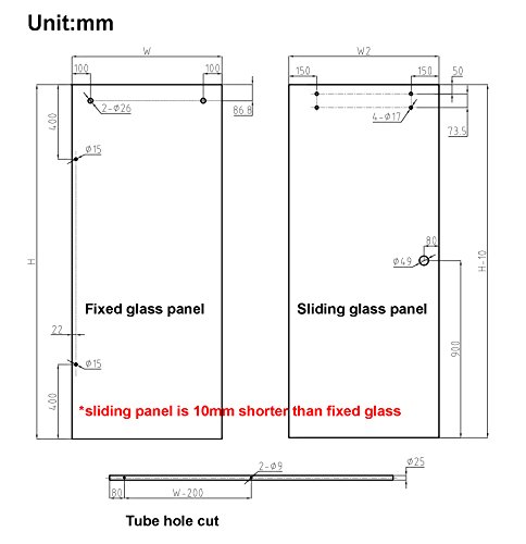 Diyhd Fschrome 5Ft Frameless Sliding Track Chrome Surface Barn Shower Door Hardware-No Glass, Stainless Steel #TOP6