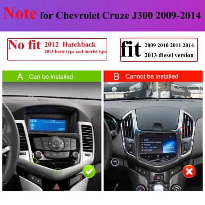 Android 13 Car Stereo Radio for Chevrolet Cruze J300 2009-2014, Rimoody 9.7 inch Touch Screen for Chevy Cruze GPS Navigation WiFi Split Screen Mirror Link Bluetooth FM/RDS EQ SWC + Backup Camera