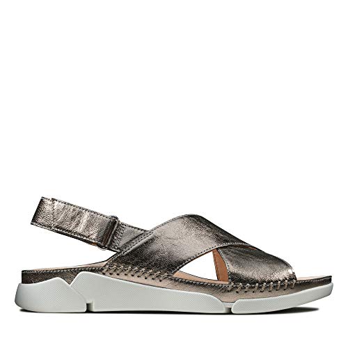 Clarks Tri Alexia, Damen Slingback Sandalen, Beige (Stone Stone), 37 EU (4 UK)