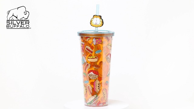 Amazon.com: Silver Buffalo Garfield Junk Food Pattern, Plastic