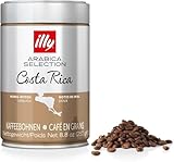 illy, Café en Grano Arabica Selection Costa Rica, 100% Arábica con Notas de Caramelo, Chocolate y Vainilla, Sabor Dulce, 1 lata de 250g