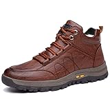  MAIAMY Desert Herren Wanderschuhe Outdoor Travel Sneakers Superwarme Lederschuhe Schnürstiefeletten Freizeitschuhe Arbeitsschuhe