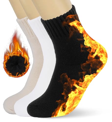 Image of KANAV Women's Warm Winter Thermal Socks - Thick, Soft, Cute & Comfy Slouch Socks