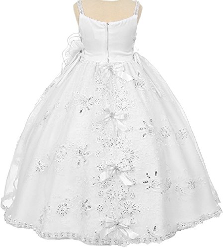 Virgin Mary Embroidery Baby Infant Toddler Girl Church Baptism Christening Dress3