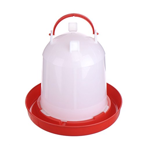 VLUNT comedero y Bebedero para Aves 1L, 5L y 10L para Polluelo, Pollo o codorniz (1 litro)