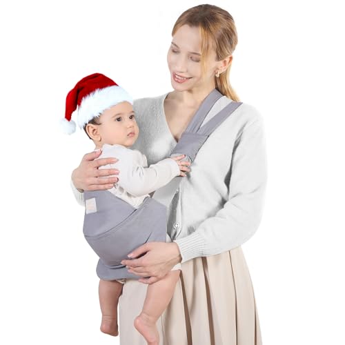 Tragetuch Kleinkind Hüfttrage, Ergonomischer Tragehilfe für Babys von 3 bis 36 Monaten, Kleinkinder bis 15kg