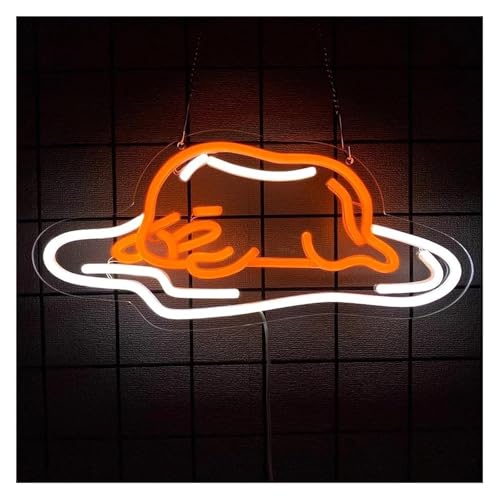 Néon œuf LED 39x18cm dimmable pour déco de chambre d'enfant