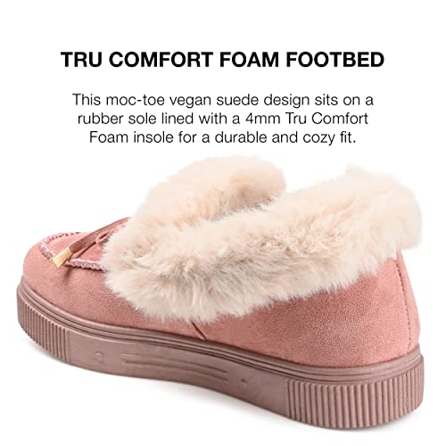 Journee Collection Women's MIDNIGHT Slipper, Blush, 64