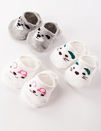 6 Pairs Baby Toddler Kids Cute Fashion Cotton No Show Socks for Boys and Girls 6