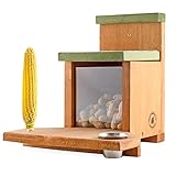 Uncle Dunkels Ultimate Squirrel Munch Box Feeder; Rustic Handmade Squirrel Food Box
