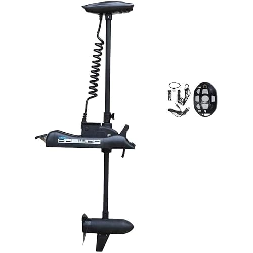 Zichen Haswing CaymanB Bow-Mount Trolling Motor with Wireless Remote Control - 55LBS Thrust, 48in. Shaft, for Fishing Boat in Freshwater & Saltwater