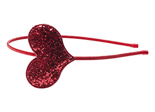 Anna Belen "Olivia Glitter Heart Headband O/S Red