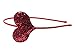 Anna Belen "Olivia" Glitter Heart Headband O/S Red