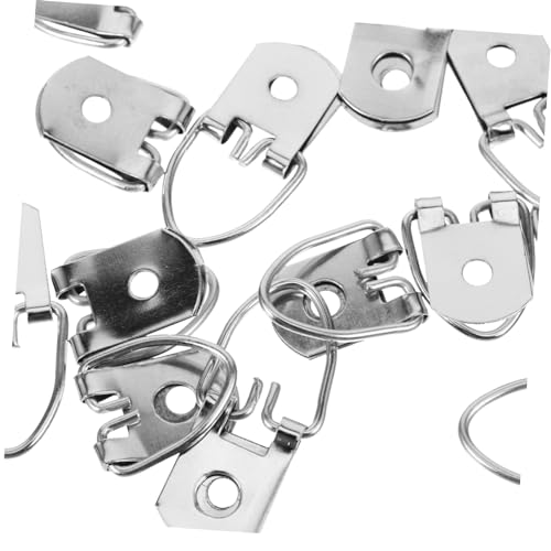 Image of Holibanna 20pcs d Picture Hangers Multi-Function Metal Wall Hooks for Hanging Photos Posters and Mirrors Easy to Install Hardware for Home Office Use