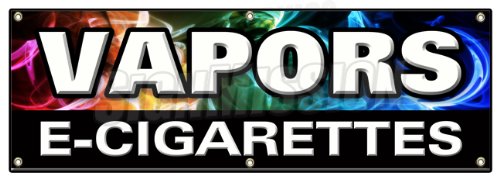 72" Vapors E-Cigarettes Banner Sign Pipe e-Liquid Flavor concentrates Nicotine