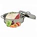 Stainless Steel Oval Lidded Roaster Pan Extra Large & Lightweight | With Induction Lid & Wire Rack | Multi-Purpose Oven Cookware High Dome | Meat Joints Chicken Vegetables 9.5 Quart Capacity