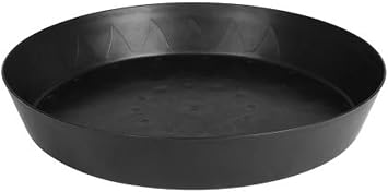 Gro Pro Heavy Duty Saucer with Tall Sides 20 Inch, Black