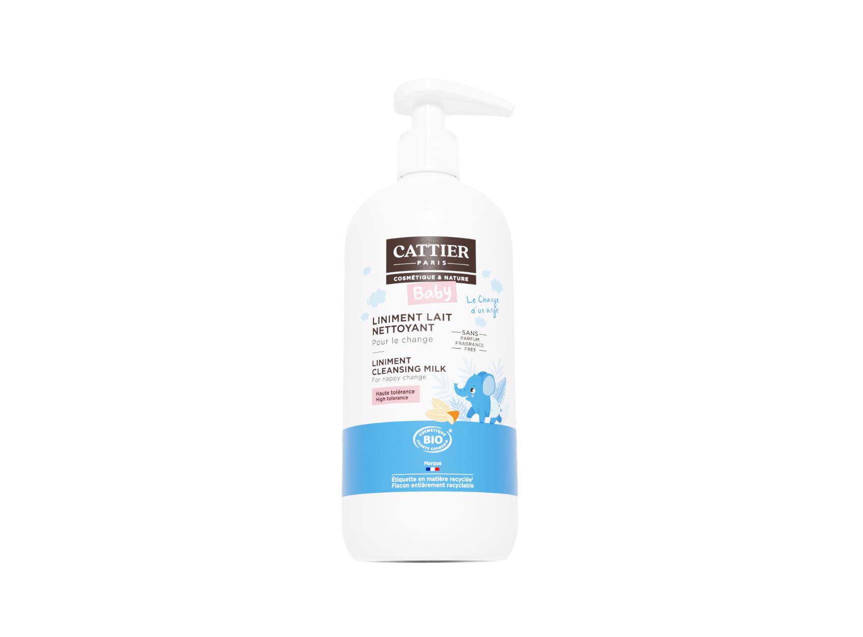 Cattier Baby Hypoallergenic Liniment Cleansing Milk for Nappy Change 500ml