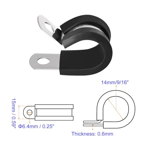 MACHSWON 12Pcs 9/16 Inch(14mm) Cable Clamp - Image 2