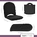bonVIVO Floor Chair with Back Support - Multi-Angle, Portable Floor Seating for Adults, Kids, Sports Events, Gaming, Reading and Meditation w/Adjustable Backrest - Easy Smart Style