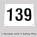 Azarxis Race Competitor Numbers Running Bibs with Safety Pins Tyvek Tearproof for Outdoor Sports Marathon Trail Racing Jogging Race Event (Numbers 1-100)