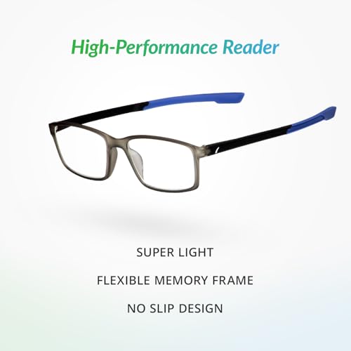 Image of Sportex SAV E4200 Blue Light Reading Glasses - Flexible, Durable, Lightweight, High-Performance Blue Light Glasses