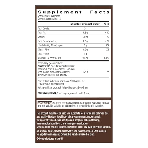 Igennus Healthcare Nutrition IGN275 Vegan Collagen Supplement