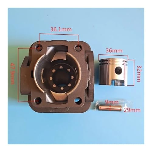 Kit cylindre 36 mm 328 pour débroussailleuse 2 temps SUM328 - 5