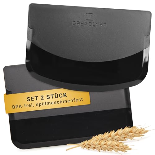 BREADLYST® Premium Teigschaber Set – Teigkarte, Teigspachtel und Teigschneider mit gerader & runder Kante (14,5 cm) – BPA-freier, lebensmittelechter Küchenschaber aus Kunststoff für Brot & Pizza