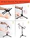 Stage Rocker Foldable Tripod Low-Profile Mic Boom Stand - Height Extending from 9.6'' to 16.9'', w/Adjustable Telescoping Arm Up to 9'', Lightweight/Convenient, Black, Powered by Hamilton(SR610121B)