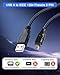 HATMINI 6FT Firewire 4Pin to USB Adapter Cable，USB 2.0 A Male Firewire IEEE 1394 4 Pin Convertor Cable for Printer, Scanner, Digital Camera, Hard Disk