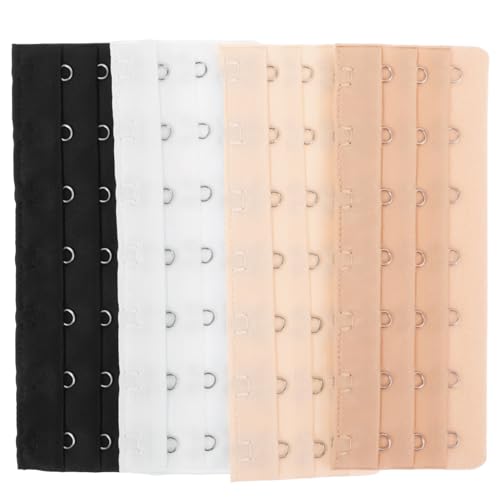 AOKWAWALIY 7 Hook Bra Extenders Kit Elastic Strap Extensions for Women Adjustable Bra Back Extender Comfortable Fit for Lingerie and Plus Size Bras