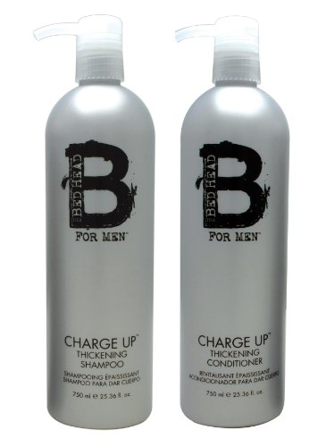 TIGI Bead Head for Men Charge UP Thickening Shampoo & Conditioner Duo 25.36 oz EACH