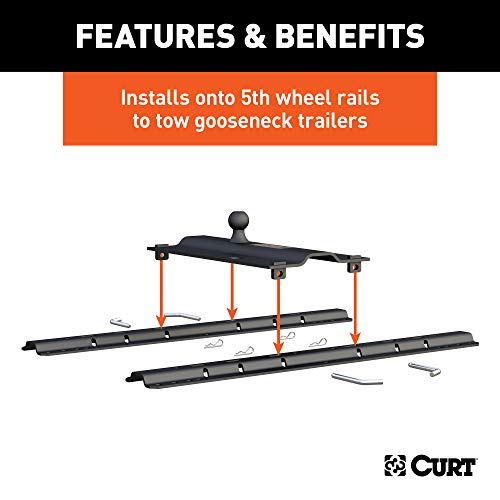 Curt 16055 Bent Plate 5Th Wheel To Gooseneck Adapter Hitch thumb #3