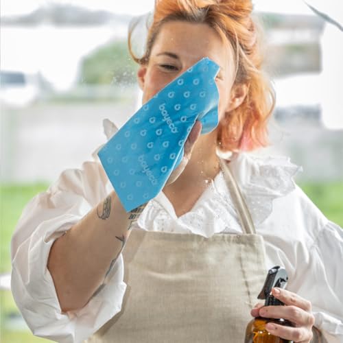 Bayeco - Bayeta cristales y baños - Solución perfecta para espejos, cristales y limpieza del baño - Bayeta microfibra con gran capacidad de absorción - No deja marcas y pelusas - 1 unidad - imagen 8