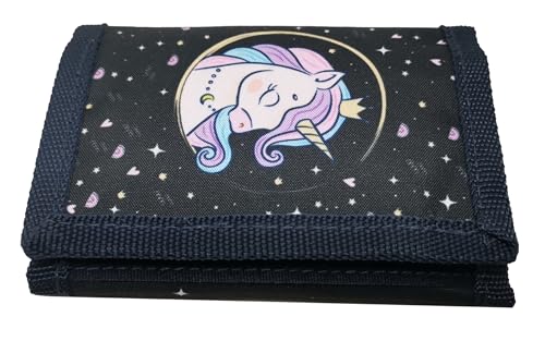 Theonoi Einhorn Kinder Geldbörse mit Sternenmuster