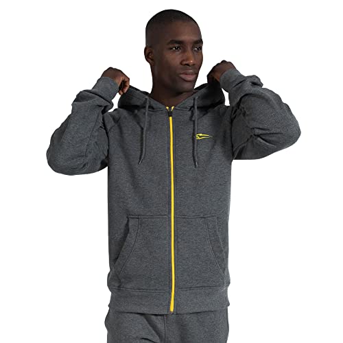 SMILODOX Herren Full Zip Hoodie Dane - Slim fit Langarm Oberteil mit Kapuze...