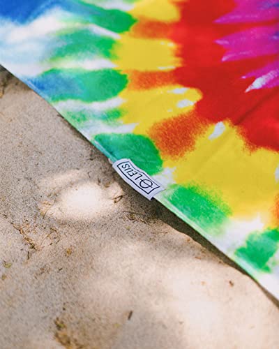 Leus Beach Eco Towel – 100% Certified Sustainably-Sourced Cotton, Soft, Super Absorbent, Quick Drying – For Beach, Pool, Swimming, And Travel - Tie Dye #TOP3