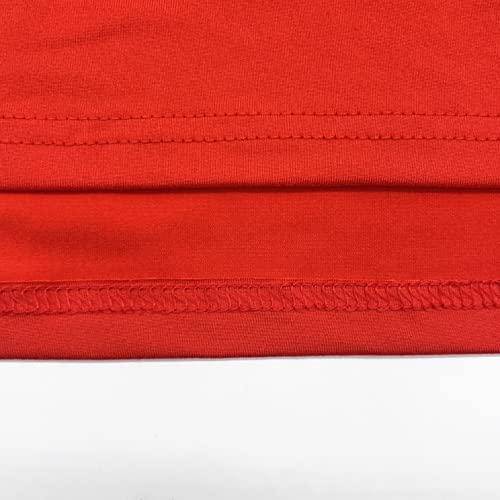 Bodycon Dresses For Women Sexy Red Tank Sleeveless Midi Short Club Night Out Cocktail Basic Top Dress (Red-L) #TOP5