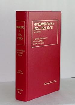 Hardcover Fundamentals of Legal Research (University Textbook Series) Book