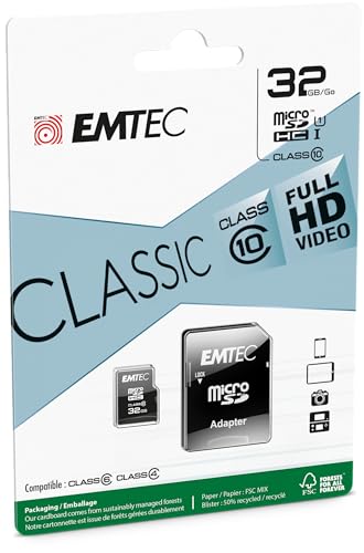 Emtec ECMSDM32GHC10CG mémoire flash MicroSD Classe 10 Neuf - vue 8