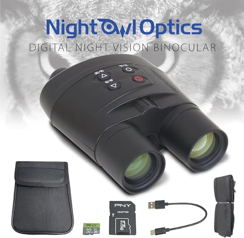 Binoculares digitales visión nocturna 3X con microSD 32GB miniatura 6