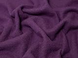 Tissu en laine bouillie pour manteau lourd Prune – au mètre