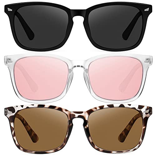 Sunglasses Womens Trendy Classic Retro Style Polarized Sunglasses for Women and Men UV Protection