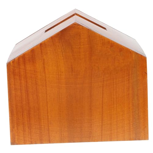 Alipis Vintage Desktop Tissue Holder Wooden Tissue Box Cover Napkin Dispenser for Office Home