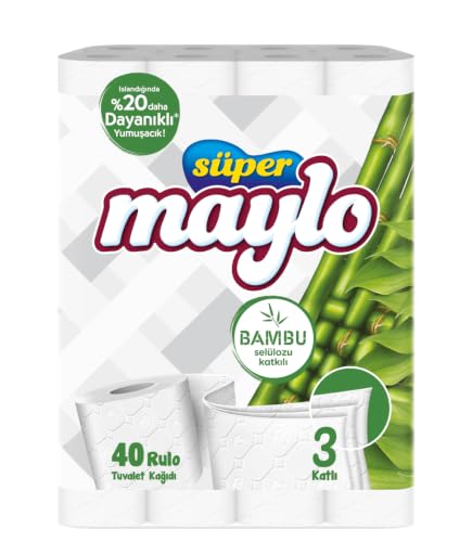 Süper Bambu Katkılı Tuvalet Kağıdı 40'lı