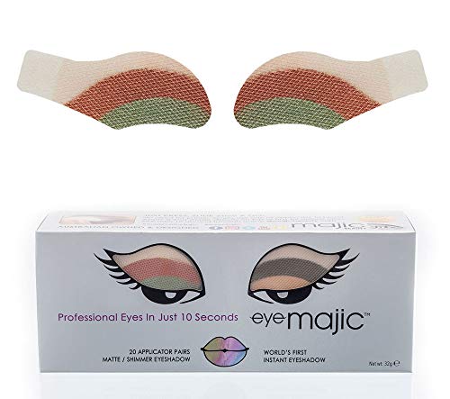 EYE MAJIC INSTANT EYESHADOW – INSTANT BEAUTY PROFFESIONAL MAKEUP IN 10 SECOND (20 pair Pack, Shimmer 011 - Hummingbird)