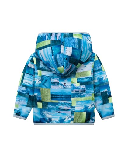 Image of V VALANCH Toddler Fleece Jacket Boys Girls Zip Up Hoodie Sweatshirt | Full Fleece Lining Throughout, Thick Warm, Cartoon, for Casual, School, Outerwear, Winter