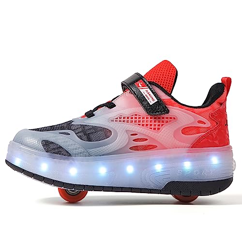 Image of Ylllu Kids LED Roller Skate Shoes with Wheel Light up Roller Shoes Gift for Girls Boys Children