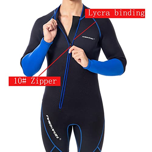 Chaqueta Wetsuit Top para Hombre 3mm Neopreno, Traje de Buceo con Cremallera Frontal y Mangas Largas para Natación, Snorkel, Buceo y Surf miniatura 5